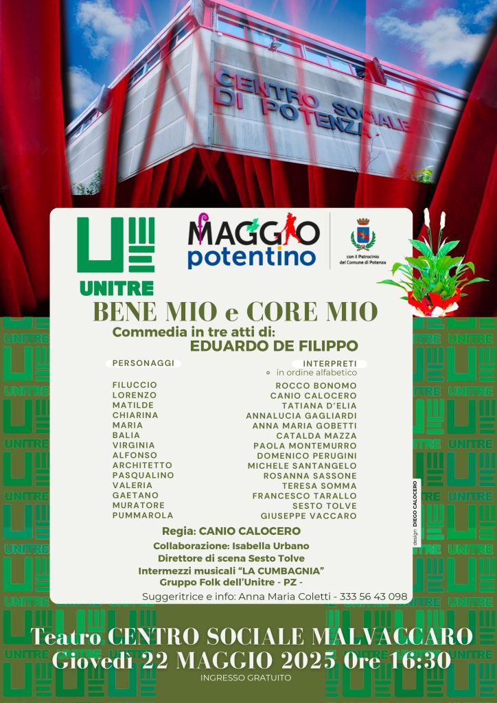 Commedia in due atti "Bene mio e core mio" - 22 maggio 2025