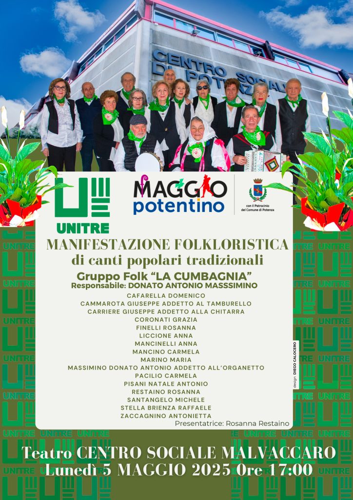 Manifestazione folkloristica unitre - 5 maggio 2025
