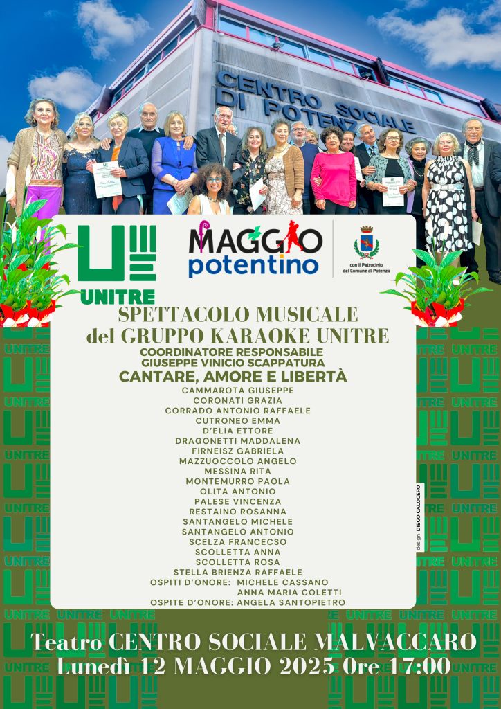 Spettacolo musicale gruppo Karaoke unitre 12 maggio 2025