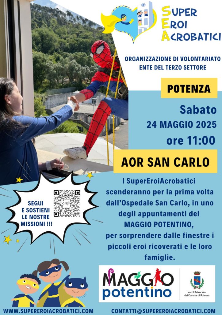 Super eroi acrobatici, 24 maggop 2025, ore 11 - San Carlo